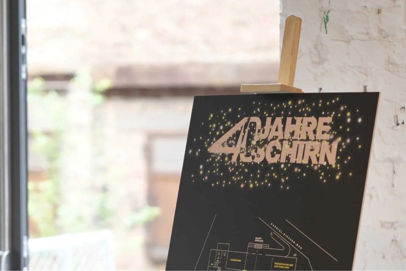 40th museum anniversary with event furnishings and live direction at the Schirn Kunsthalle Frankfurt